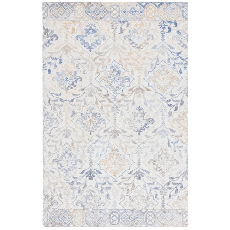 Tapis beige / gris Barnie 801, Rectangle 6 pi x 9 pi