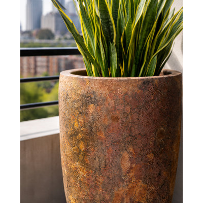 Vase Calypso 53 cm - Rouille volcanique