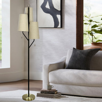 Skarde 72" Triple Light Metal Floor lamp