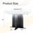 Round White Marble Pattern MDF Dining Table, Black & White Gradient Legs With Cross Base, Compact 2-4 Person Kitchen Table For Small Spaces Home Modern Dining Room Furniture-201543760