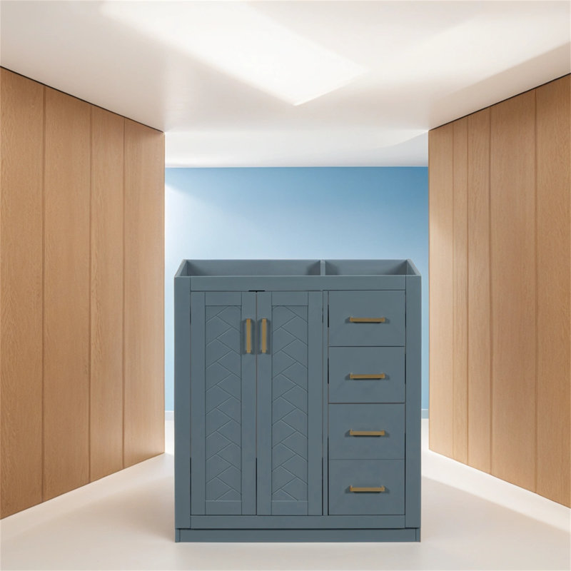 29.5'' Single Bathroom Vanity Base Only, Gray