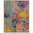 Felty Abstract Blue/Orange/Yellow Area Rug-1485998355