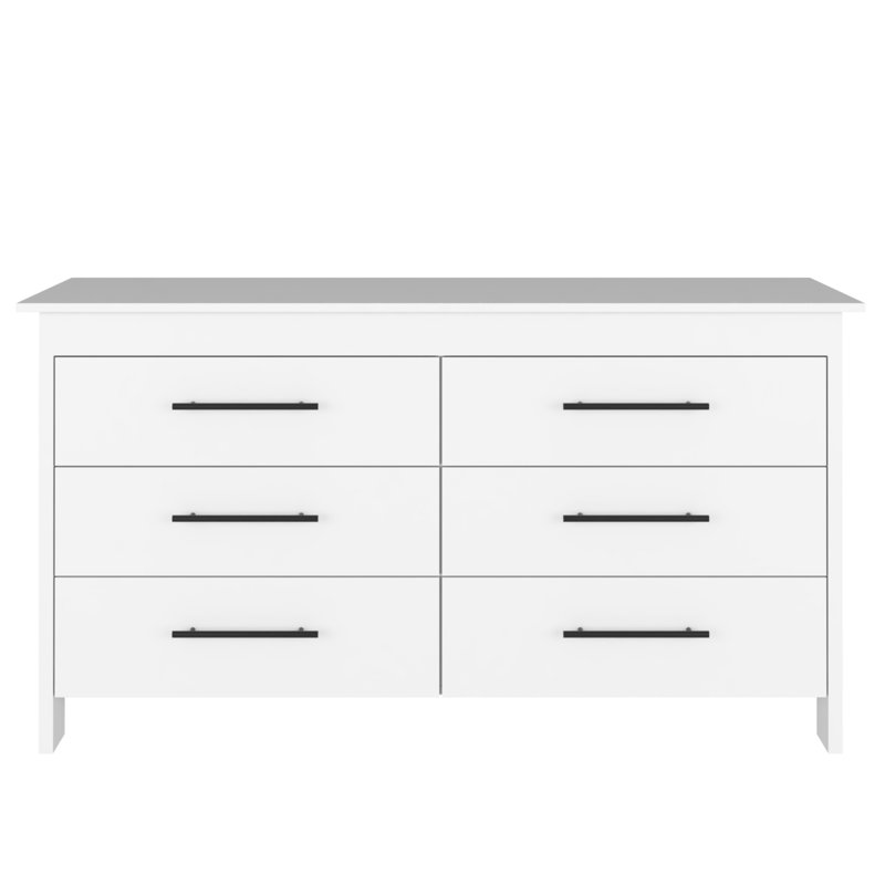 Commode double 59 tiroirs Anastazja, Blanc