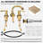 Widespread 2-handle Bathroom Faucet with Drain Assembly-49937428