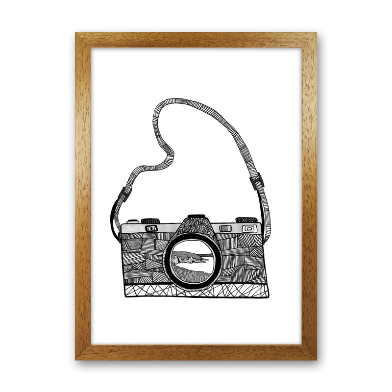 Camera by Carissa Tanton - Print, 88cm H x 64cm W x 3cm D, Oak Framed