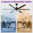 84" Modern Industrial Black Commercial HVLS Ceiling Fan with Foldable LED Lights and Remote Control, 6-Speed Reversible DC Motor, Timer, 6 Extra Large Aluminum Blades, 10"&24" Downrods Included-1390103996