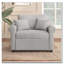 Fauteuil convertible Chenille 3 en 1 avec dossier réglable-1756837940