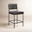 Benton Upholstered Stool with Metal Frame-754574879-755935217