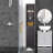 Freestanding Tall Bathroom Linen Tower Storage Cabinet With 3-Tier Shelves And Drawer