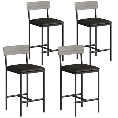 Counter Stool with Metal Frame