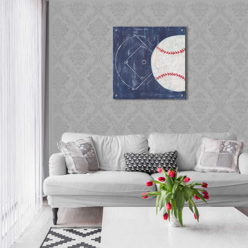 «On the Field III» par Courtney Prahl, art mural en verre acrylique, H 24 po x l 24 po x P 0,2 po