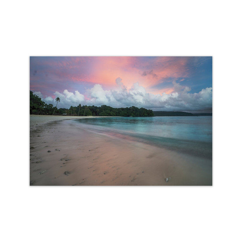 Champagne Sunrise by Karsten Wrobel - Print on Canvas, 21cm H x 30cm W x 1cm D, Unframed