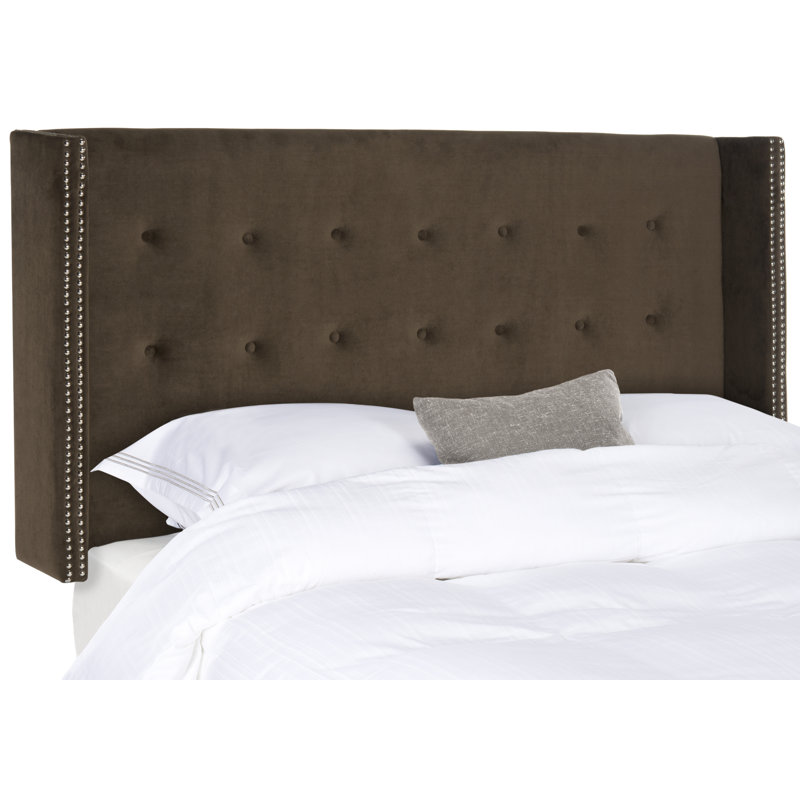 Burch Upholstered Headboard, Full, Velvet Chocolate