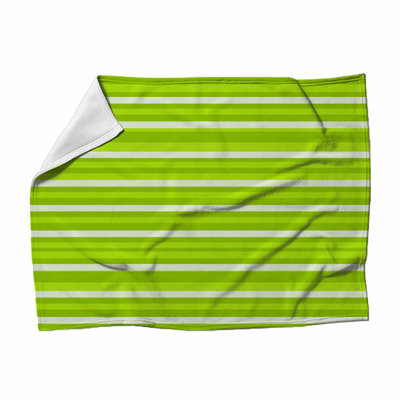 Jeté en molleton Stripes - Jeté à motif pour canapés ou lits