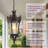 18" H Antique Crown Outdoor Pendant Light, Farmhouse Exterior Hanging Lantern