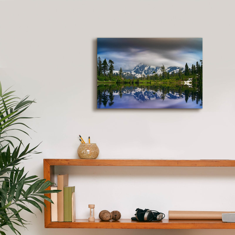«Mount Shuksan» par Rick Berk, art mural sur toile, H 12 po x l 18 po x P 0,75 po