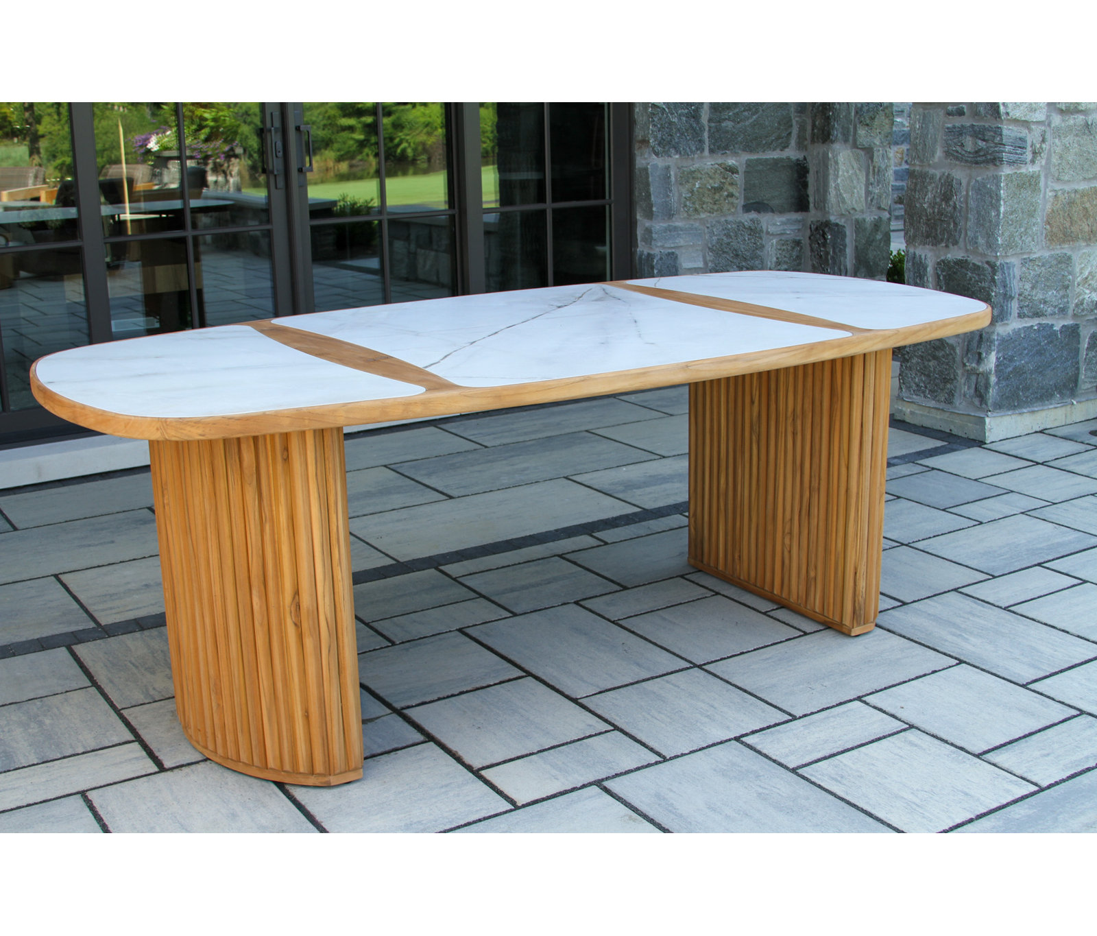 Estate 82" Patio Dining Table, White