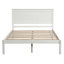 Base de lit plateforme avec tête de lit, support à lattes de bois, aucun sommier nécessaire-87878485-87878483