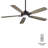 60" Dyno 5 - Blade LED Smart Standard Ceiling Fan with Remote Control and Light Kit Included