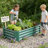 6x3 Ft Galvanized Steel Raised Garden Bed Kit - 1ft High, Outdoor Metal Planter Box for Vegetables, Herbs, Flowers & Plants | Easy Assembly, Rust-Resistant, Durable，set of 5-367466034-367466045