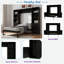 Lit escamotable en bois avec tablettes et armoires de rangement