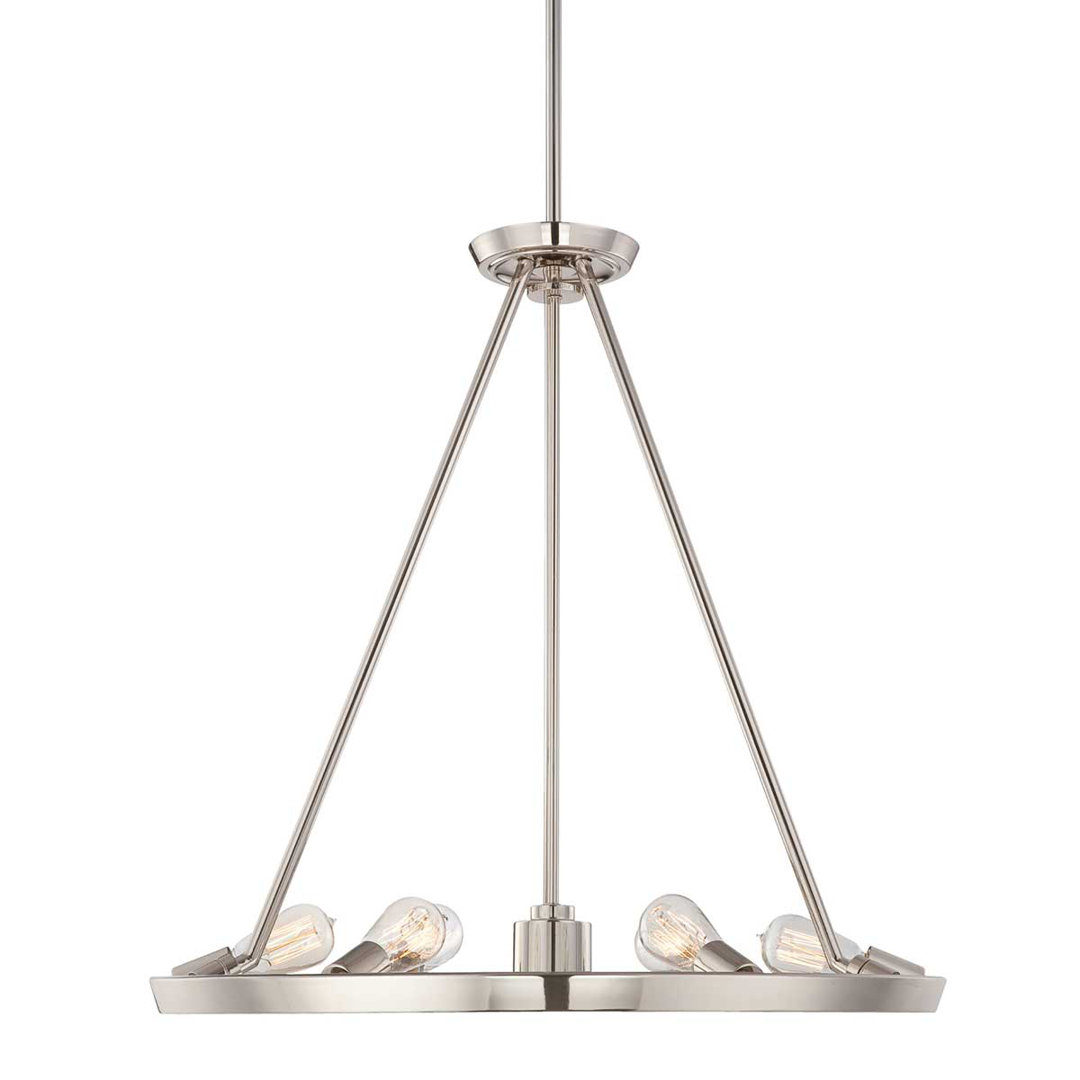 Bengtson 6 - Light Waggon Wheel Chandelier