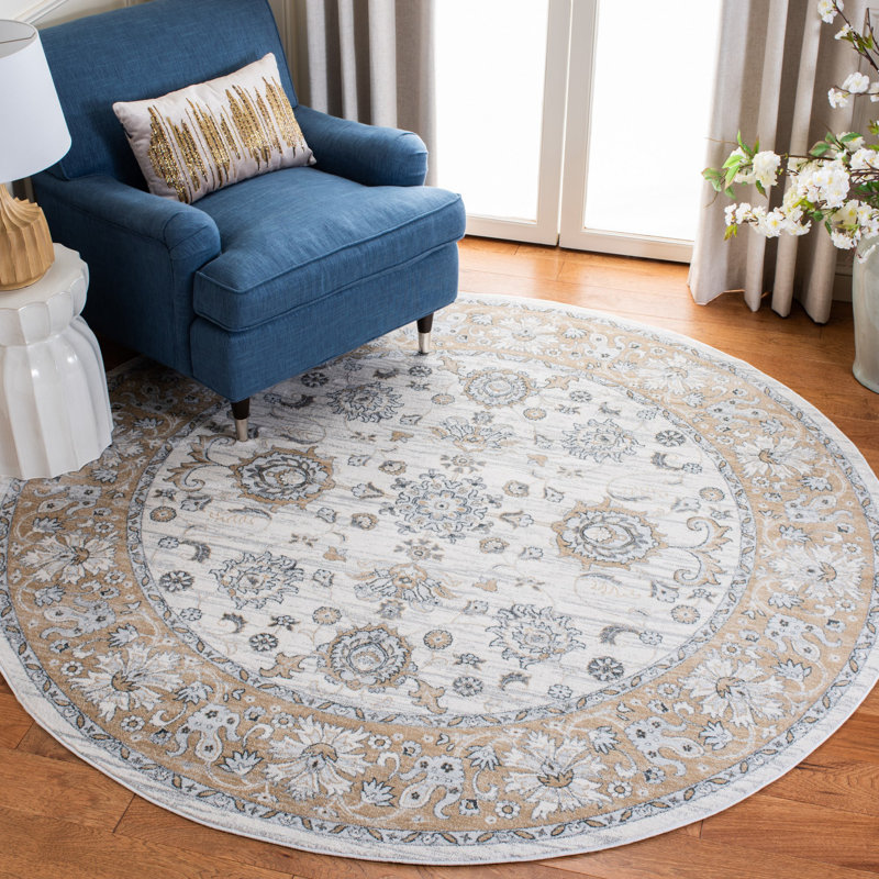 Aayat Performance Oriental Rug, Round 5'3"