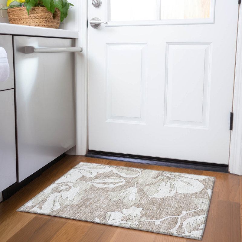  Tapis d'extérieur antidérapant Malchow, Rectangle 1 pi 8 po x 2 pi 6 po