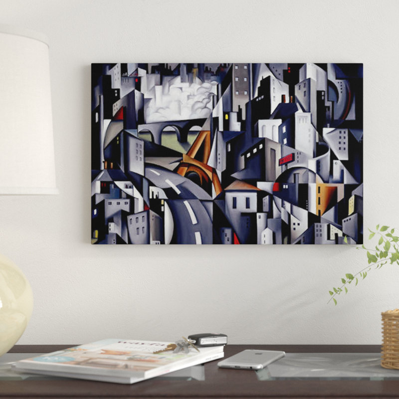 «La Rive Gauche» par Catherine Abel, impression sur toile tendue, 26 po x 40 po x 1,5 po, Toile tendue, Pas de tapis