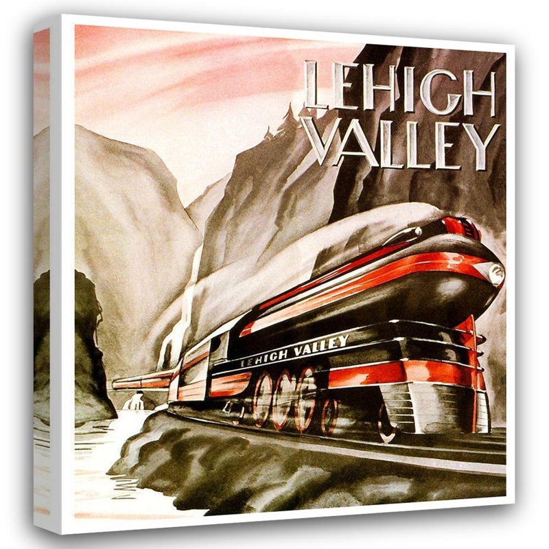 Art sur toile tendue à la main, collection Art Direct, titre: Lehigh Valley, H 22 po x l 20 po