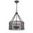  Ironclad Industrial-Style 4 Light Rubbed Bronze Ceiling Pendant 16" Wide