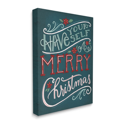 «Have Yourself Merry Christmas», art mural sur toile flottante par Richelle Lynn Garn