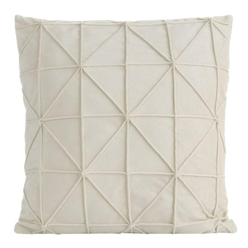 Annaelle Microfiber Pillow Case, Light Beige