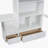 White Solid Wood Waterloo Loft Bed Equipped With Desk, Storage Shelves, Drawers, Built-In Ladder, And Safety Guardrails-20073863
