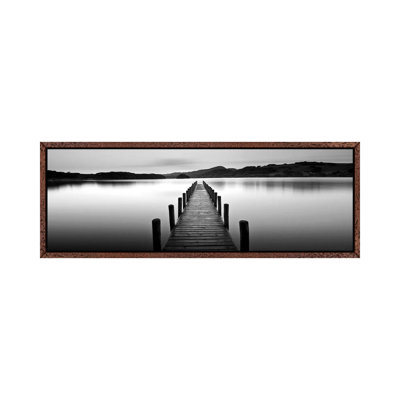 Lake Pier II - Wrapped Canvas Panoramic Print