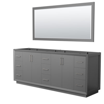 Base de meuble-lavabo double 83,25 po Strada seulement