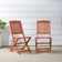 Stuckey Wood Patio Dining Set With Folding Chairs