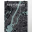 « new york city map », reproduction d’impression sur affiche en minuit-22633120
