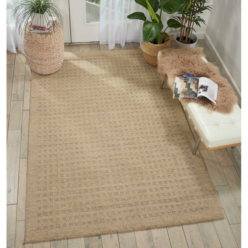 Vespera Wool Checkered Indoor Rug, Rectangle 8' x 10'6