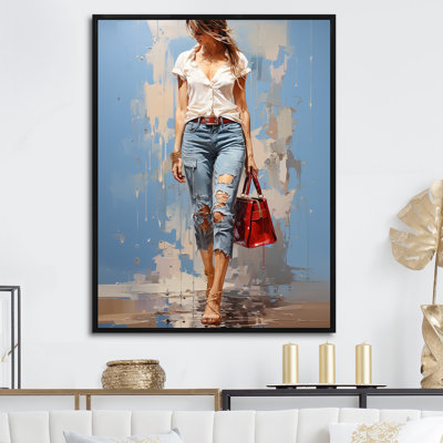 " Fashion Woman Denim Delight I "