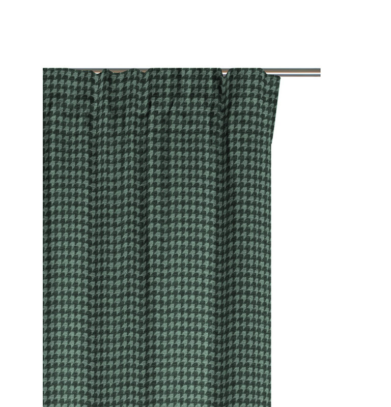 Kingon Room Darkening Curtain Single Panel, 300cm H x 132cm W, Dark Green