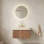 Meuble-lavabo flottant mural Adwin de 30 po (4 finitions) - Armoire pré-assemblée en contreplaqué avec comptoir en pierre frittée Travertine et lavabo encastré en céramique Roma-776290484-776290487