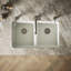 Riverby® 33" undermount double-bowl workstation kitchen sink-1894224680