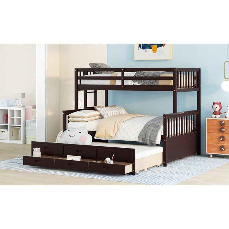 Lit plateforme avec rangement Jarrelle, Espresso