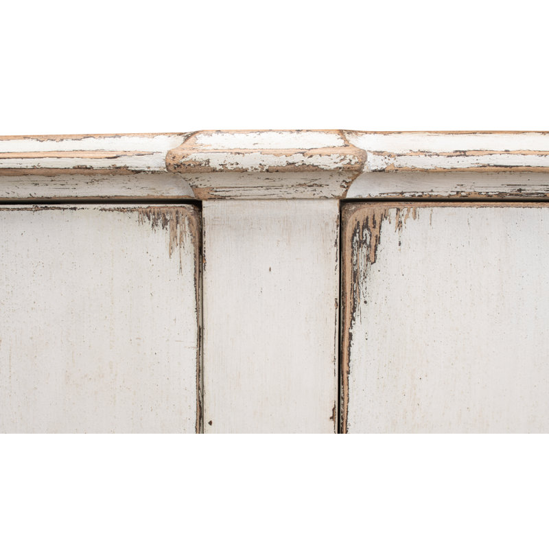 Villefranche Solid Wood Sideboard, Antique White