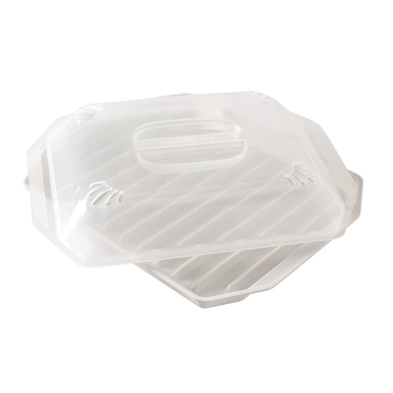 Plateau à bacon compact avec couvercle Nordic Ware