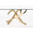 Verdugo Glass Top Metal Base Dining Table