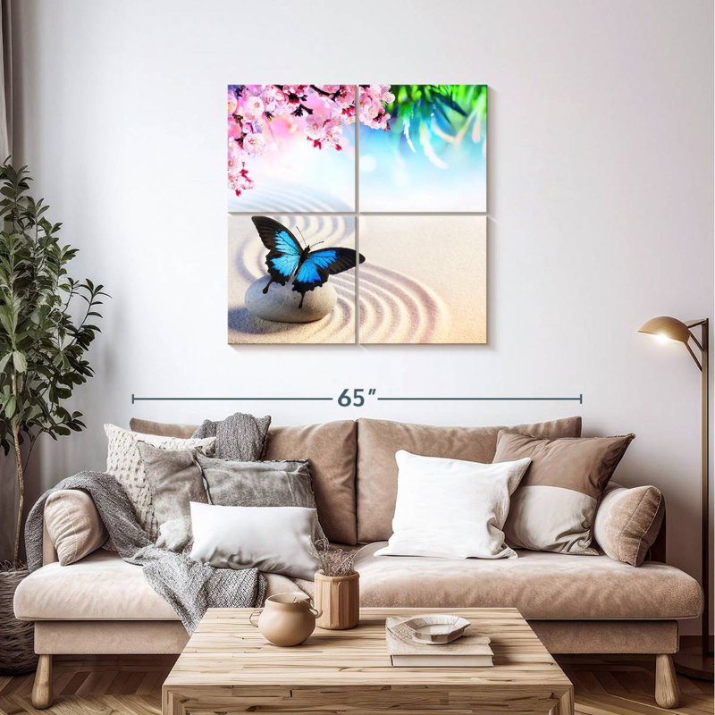 Brampt Zen Swallowtail Butterfly, 38" H x 38" W