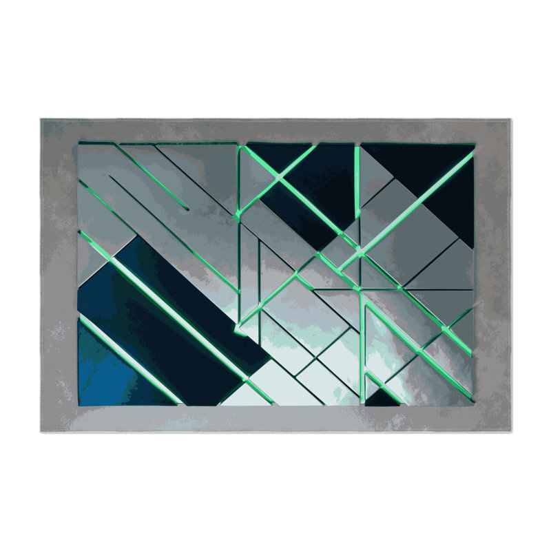 Stellar Mosaic Indoor And Outdoor Area Rug, Rectangle 4' x 6'