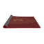 Tapis de zone brun foncé à motifs-826385990